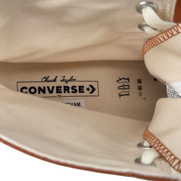 CONVERSE Chuck 70 De Luxe Heeled GR 82 Boot 12.5 NEW Women's Shoes A05253C Brown - Picture 8 of 9